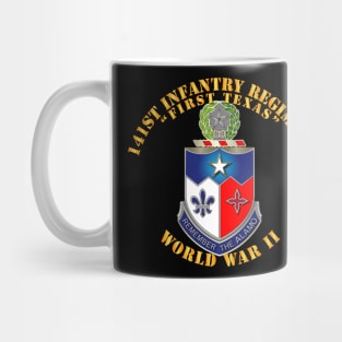 141st Infantry Regiment WWII w Txt Mug